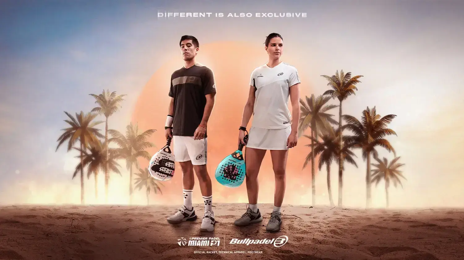 Bullpadel presenta las palas oficiales del Miami P1: NEURON 02 MIAMI y VERTEX 05 W MIAMI