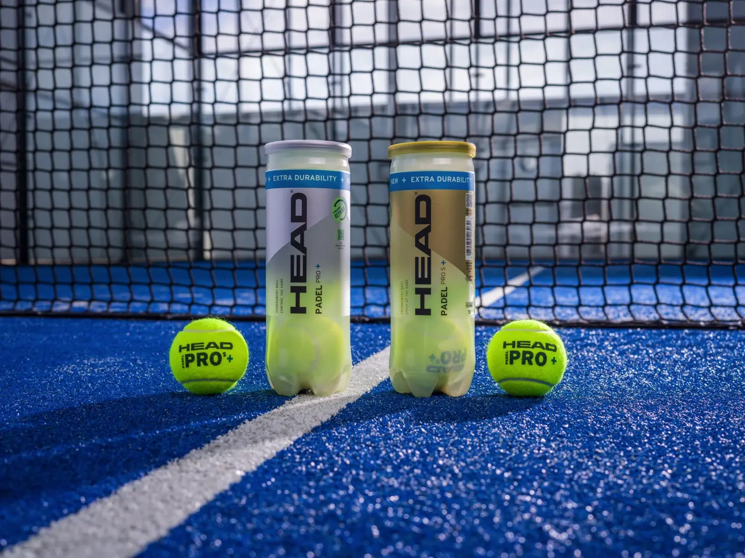 HEAD, pelota oficial del Gijón Premier Padel P2 con sus modelos Padel Pro+ y Pro S+
