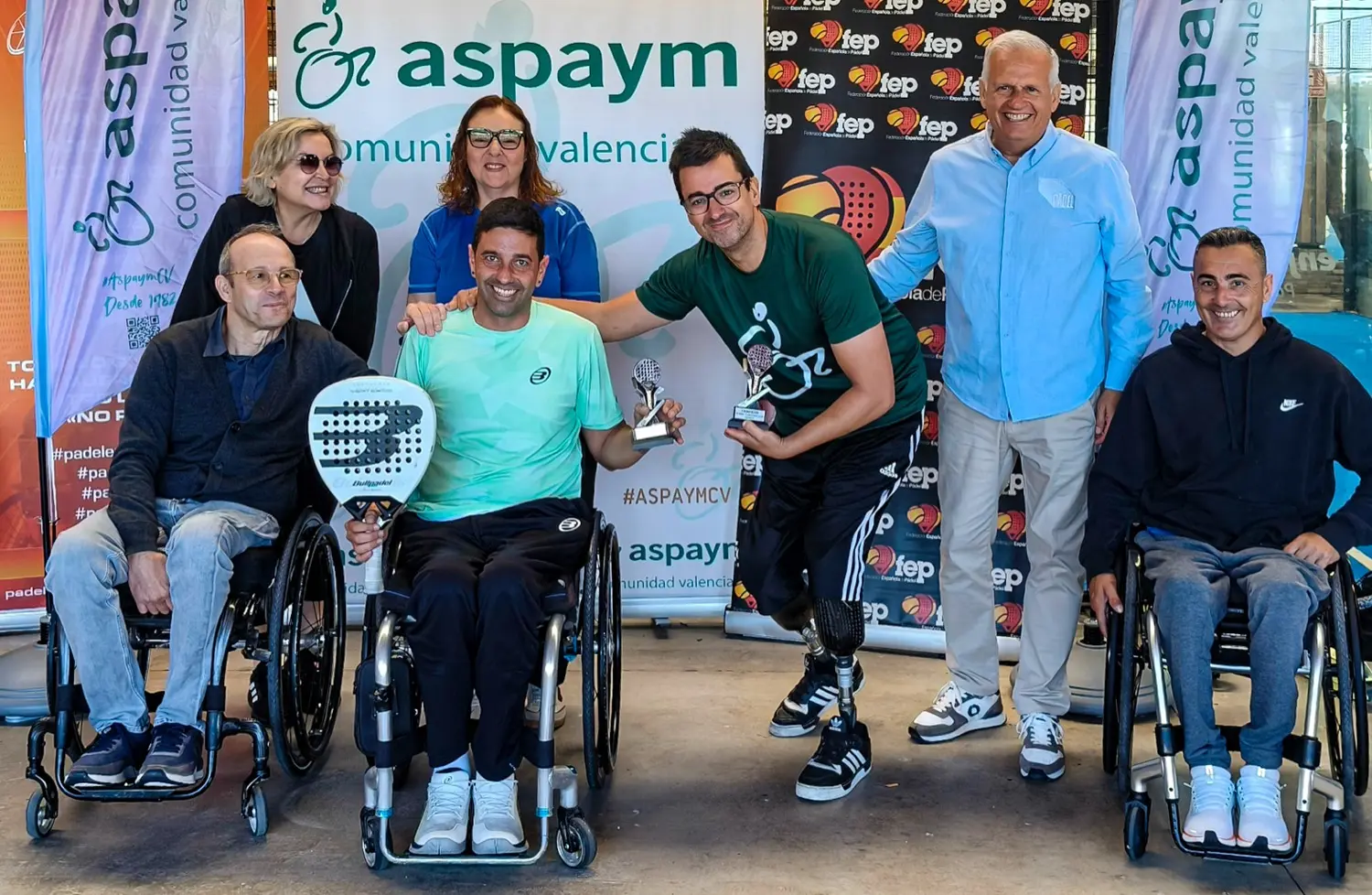 Topher Triviño y Javier Navarro conquistan el III Máster Nacional de Pádel en Silla ASPAYM CV
