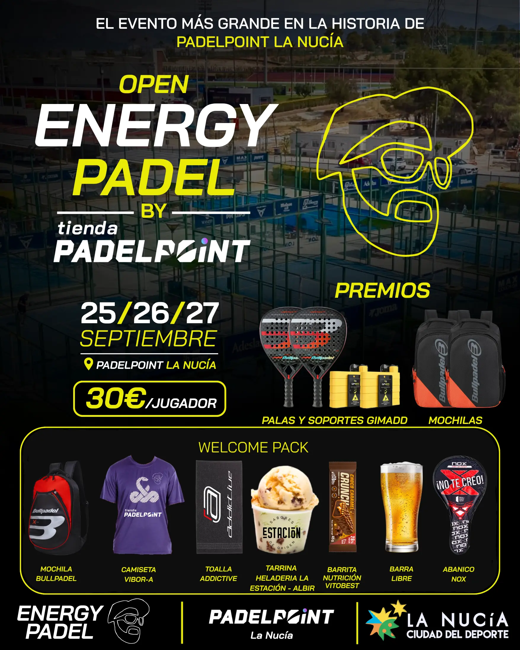 Cartel I Open Energy Padel