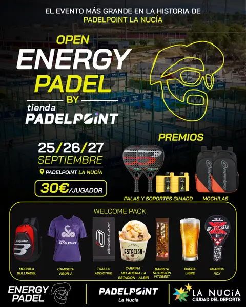 Cartel I Open Energy Padel