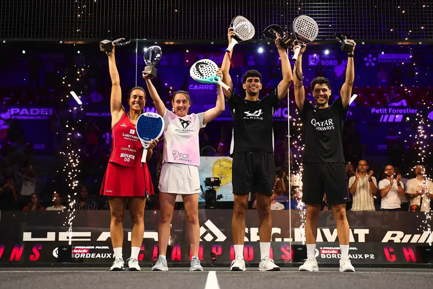 Burdeos corona a los reyes Coello-Tapia y a la campeona más joven de la historia: Andrea Ustero
