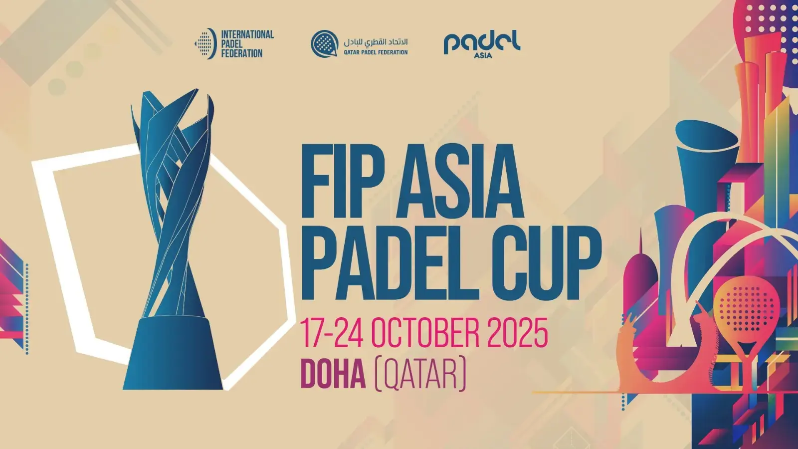 Un paso histórico: Catar acogerá la primera FIP Asia Padel Cup en octubre de 2025