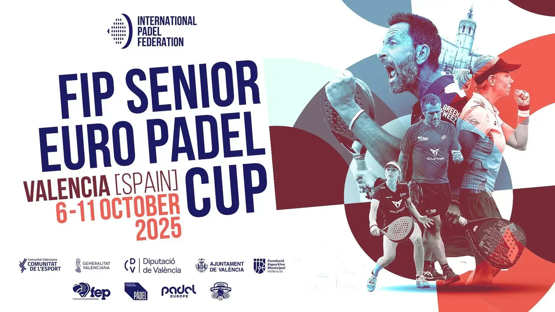 Valencia acogerá la FIP Senior Euro Padel Cup 2025, un torneo que une deporte y resiliencia