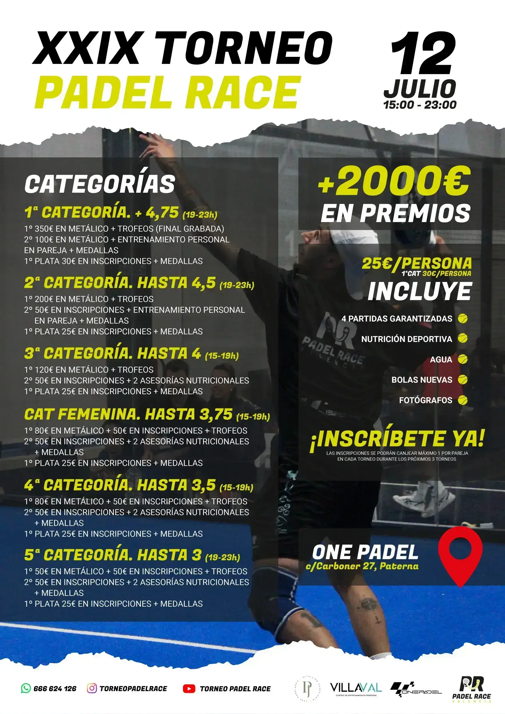 XXIX Torneo Padel Race