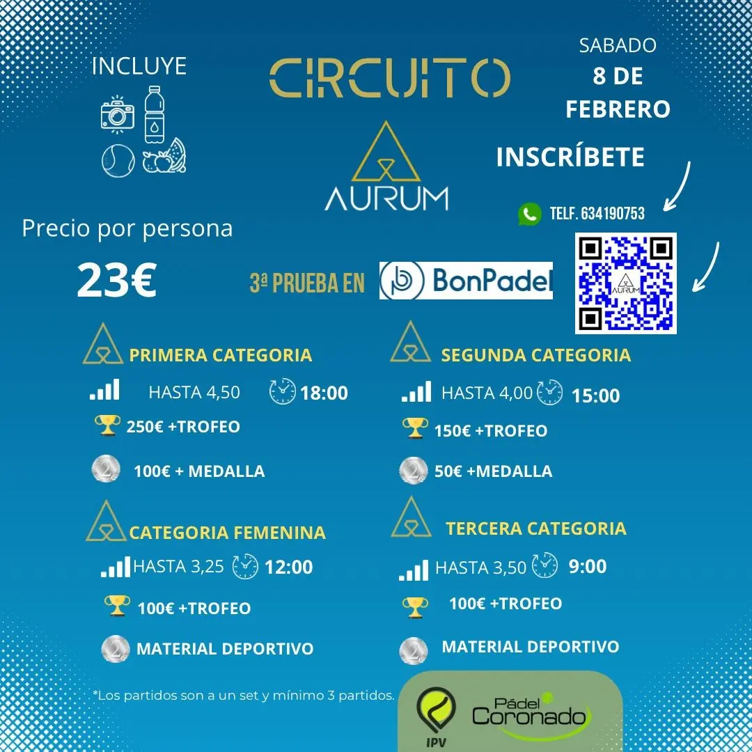 3a aprueba Circuito Aurum