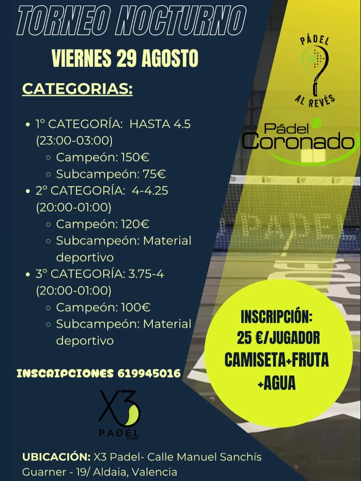 Torneo Nocturno Padel Games