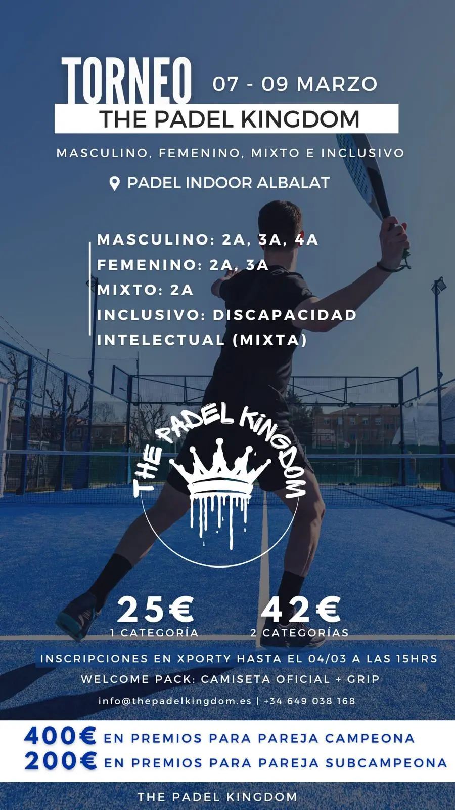 The Padel Kingdom. Pádel Indoor Albalat