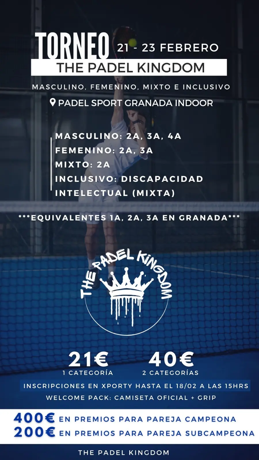 The Padel Kingdom. Pádel Sport Granada Indoor