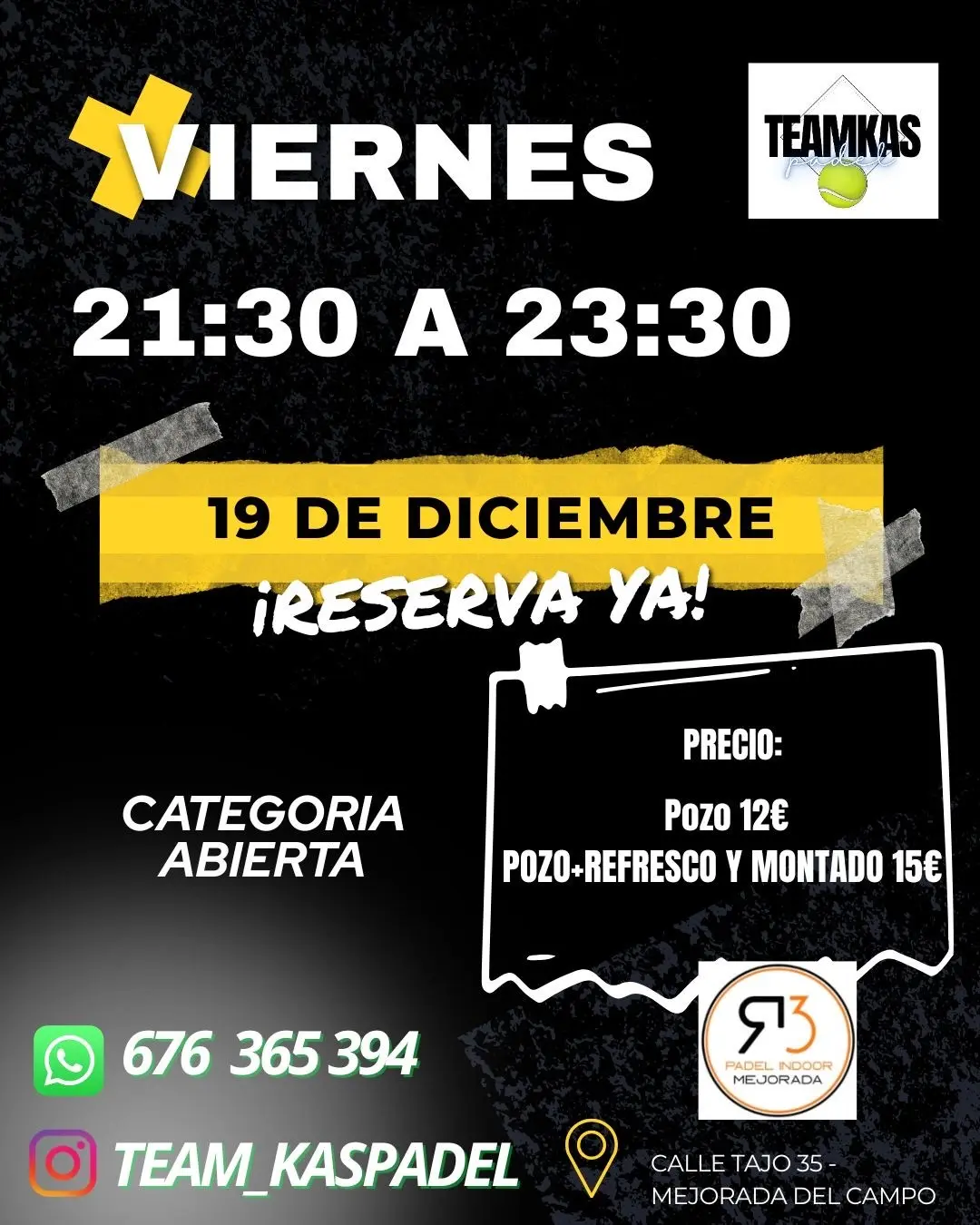 Pozo Nocturno 19 Diciembre