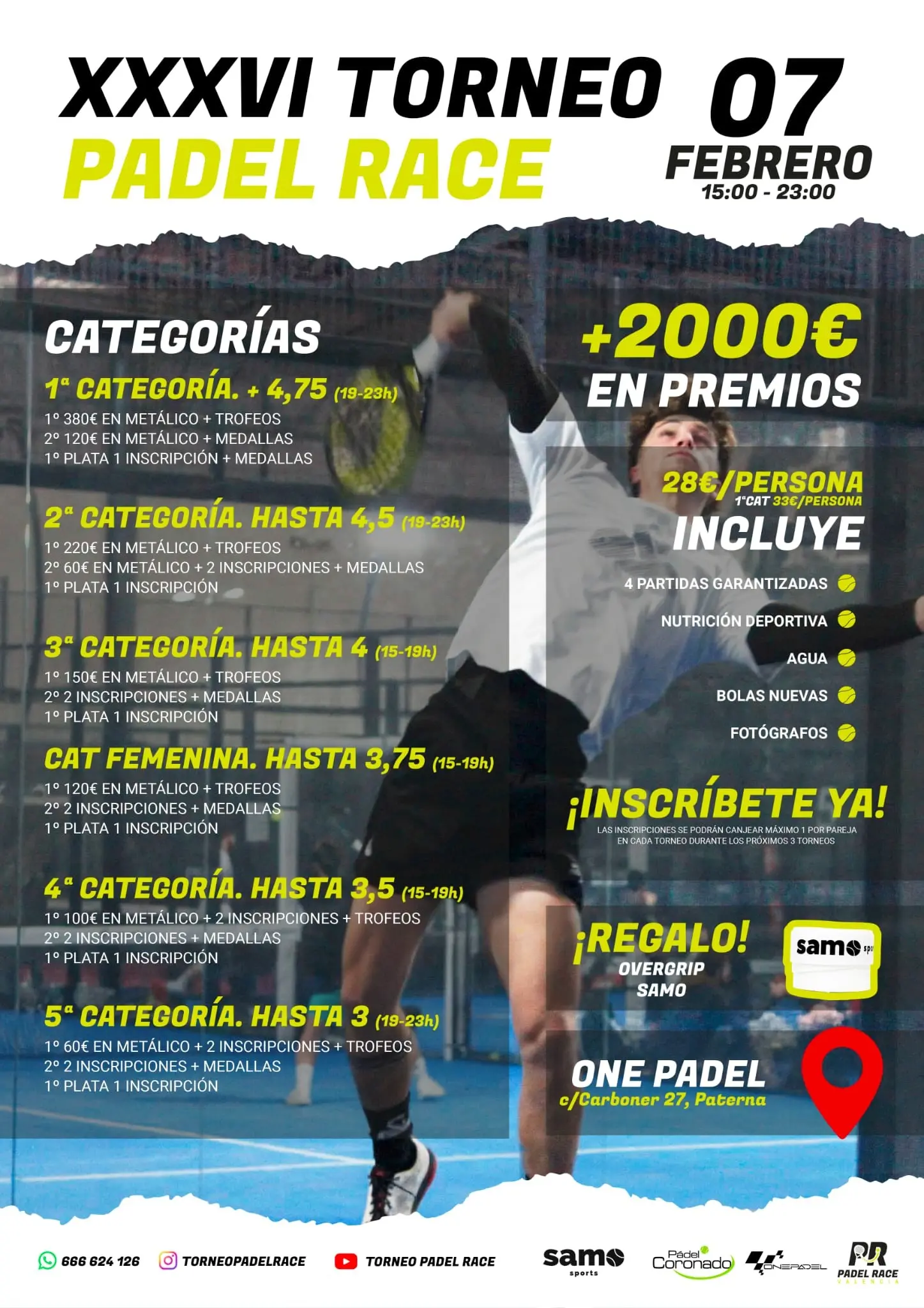XXXVI Torneo Padel Race