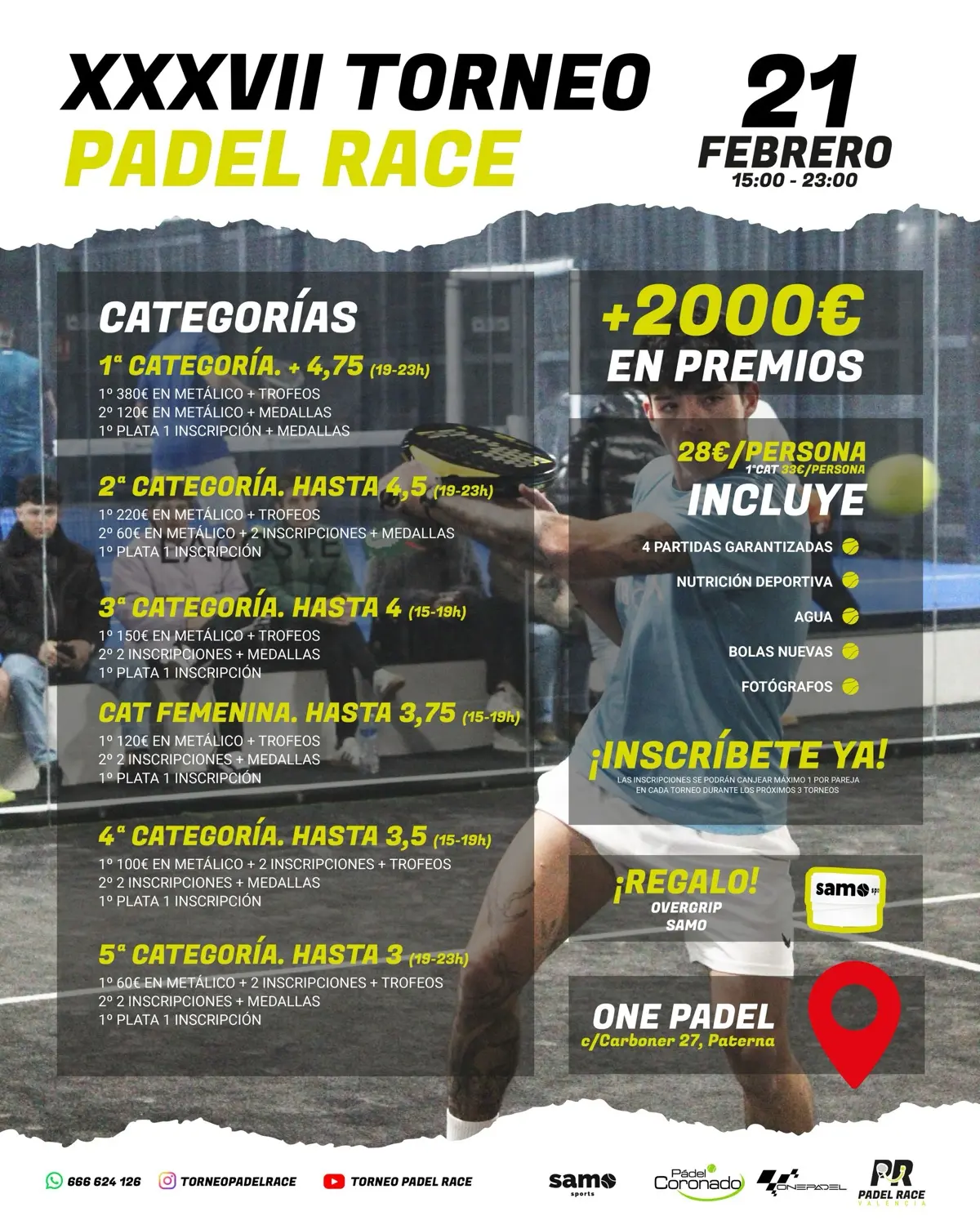 XXXVII Torneo Padel Race