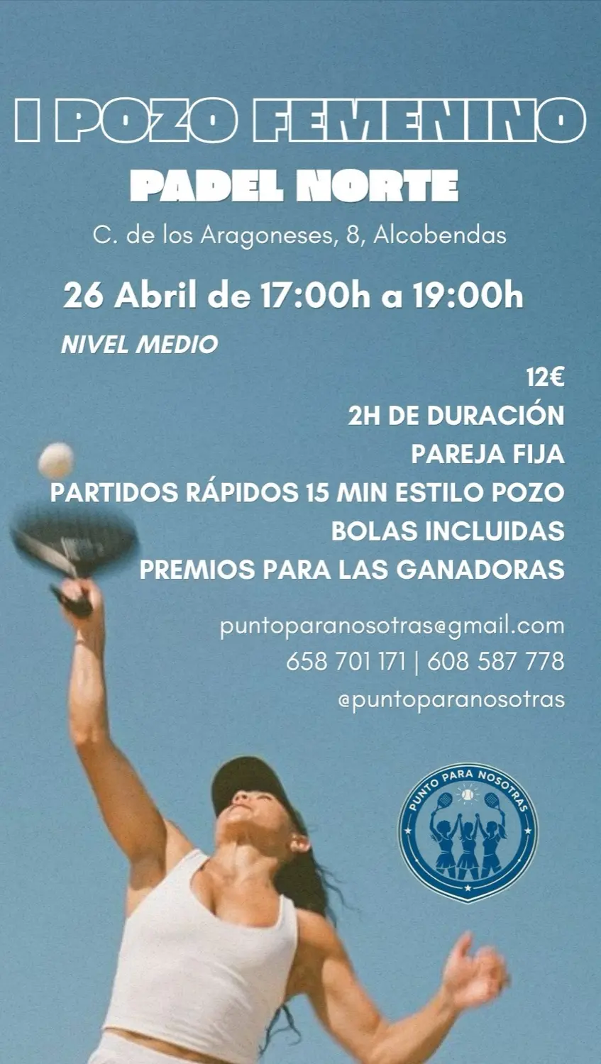 Cartel del torneo Punto para Nosotras