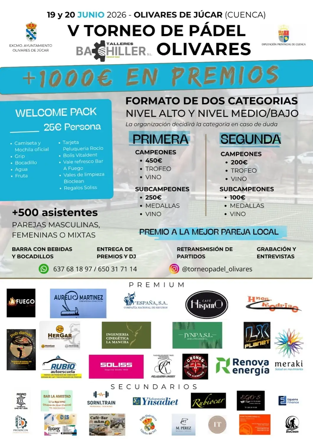 V Torneo De Padel Talleres Bachiller Olivares