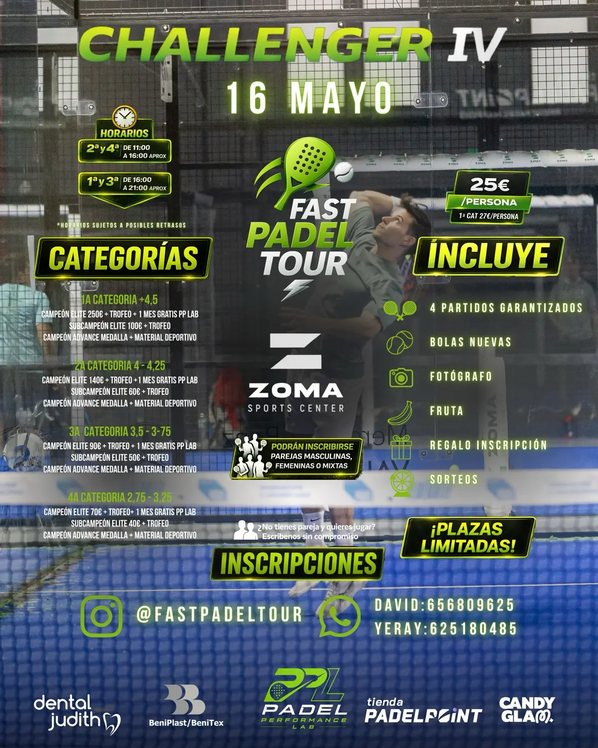 Challenger IV Fast Padel Tour