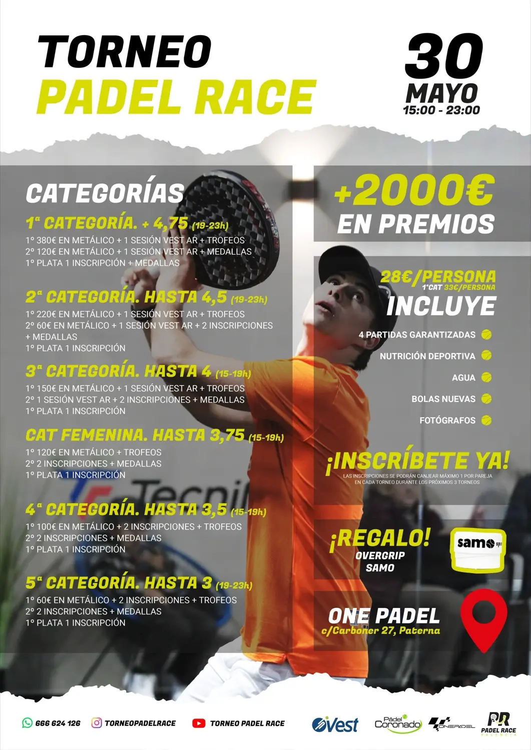Torneo Padel Race 30 de mayo