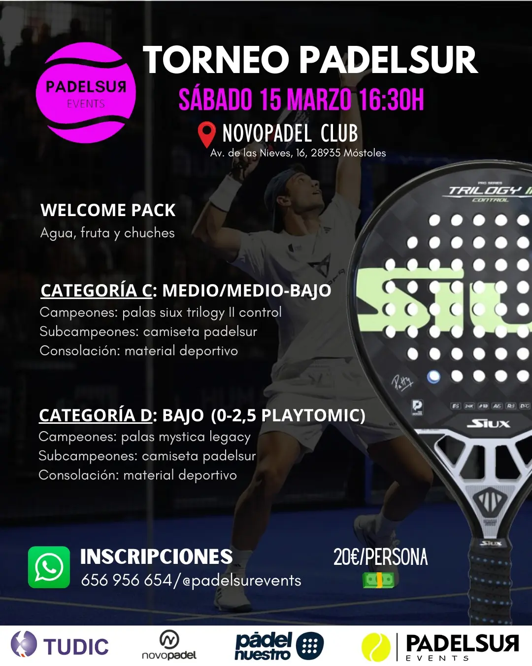 Torneo Padelsur Categorías C Y D