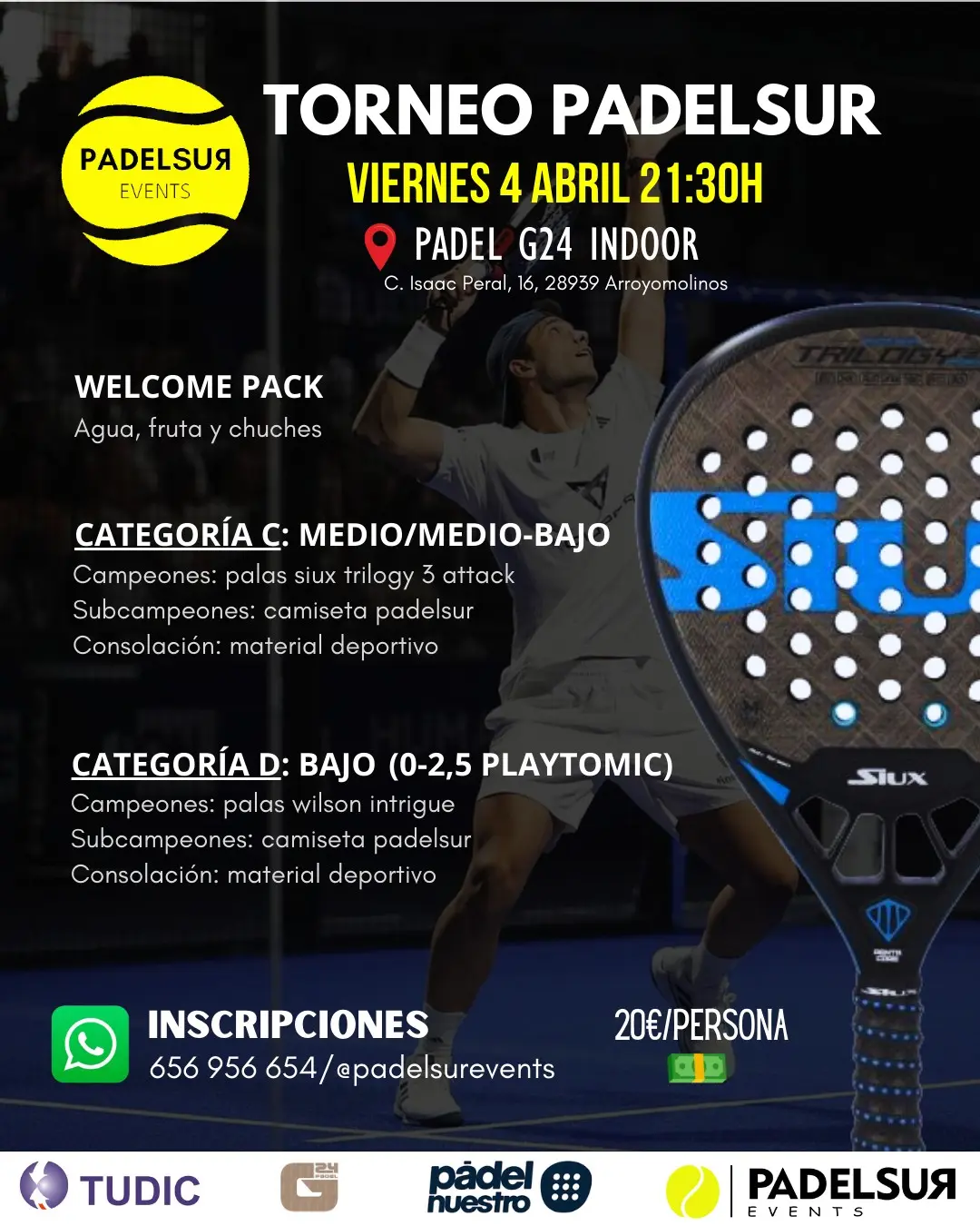 Torneo Padelsur Categorías C Y D