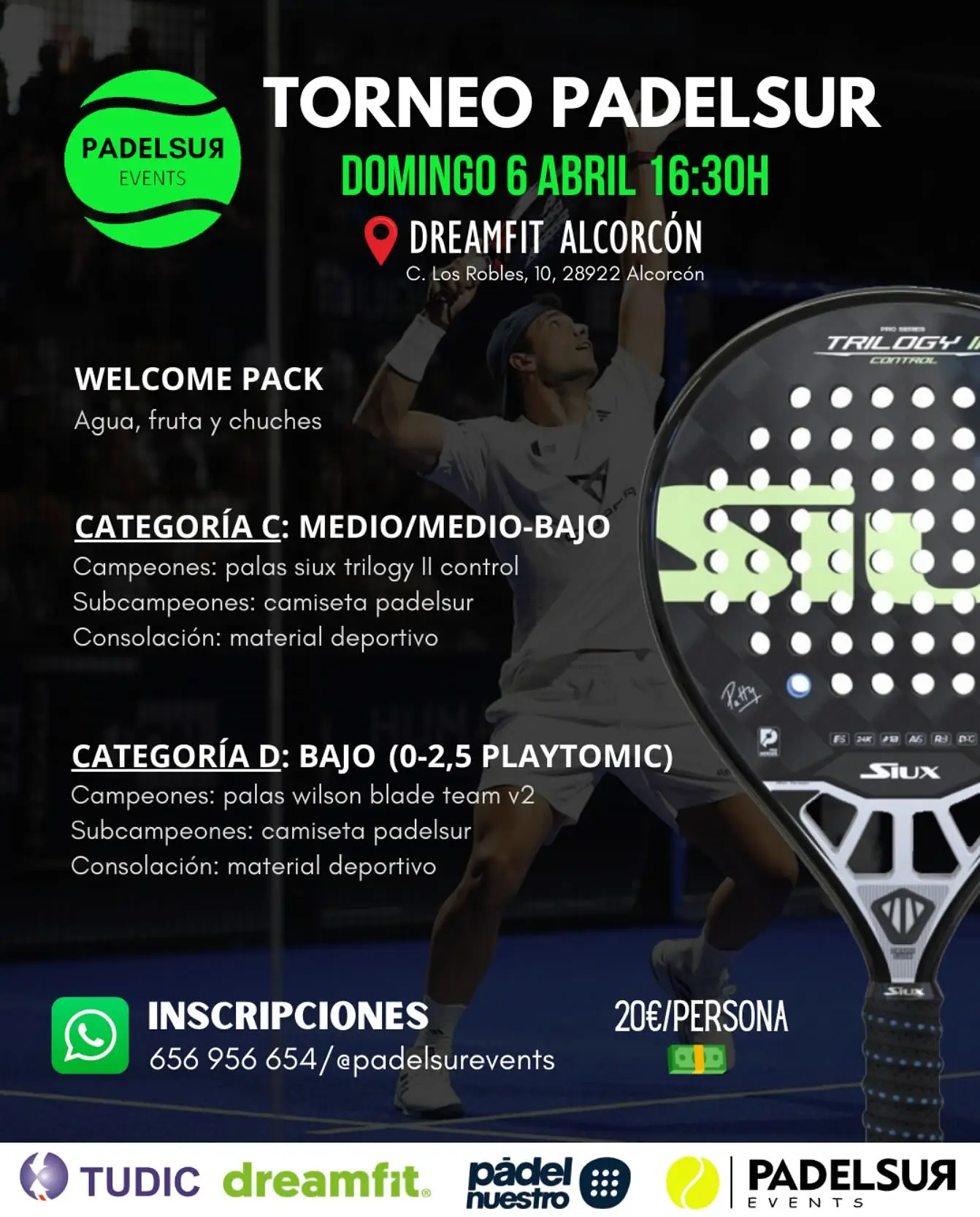 Torneo Padelsur Categorías C Y D